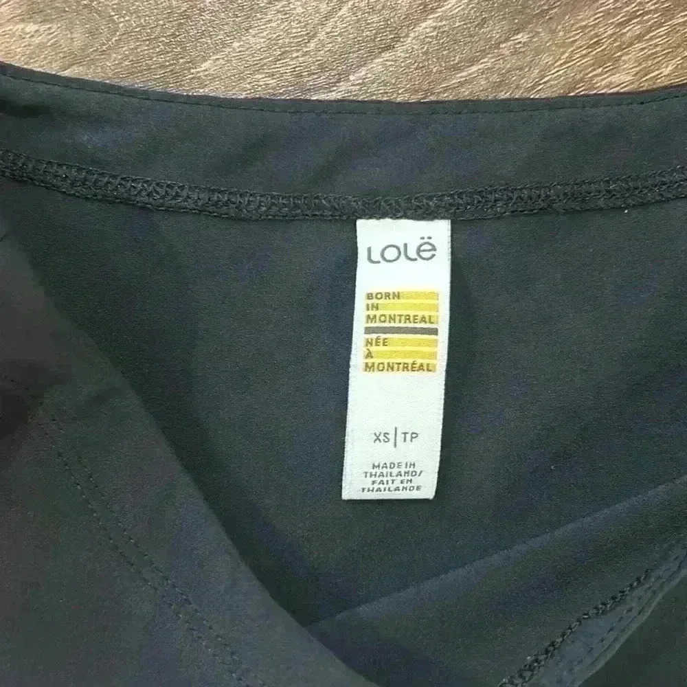 Lole Black/Gray Sporty Style Dress with front pocket and elastic waist. Stretchy - Picture 3 of 11